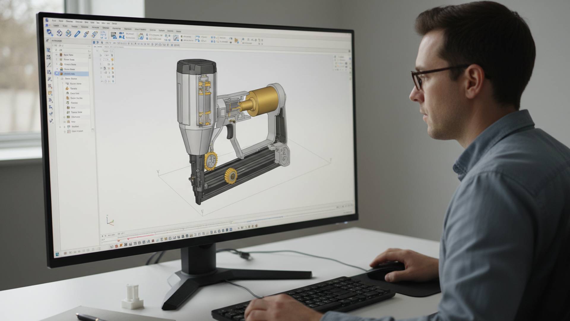 Modelo CAD interactivo de maquinaria agrícola ENSOLID